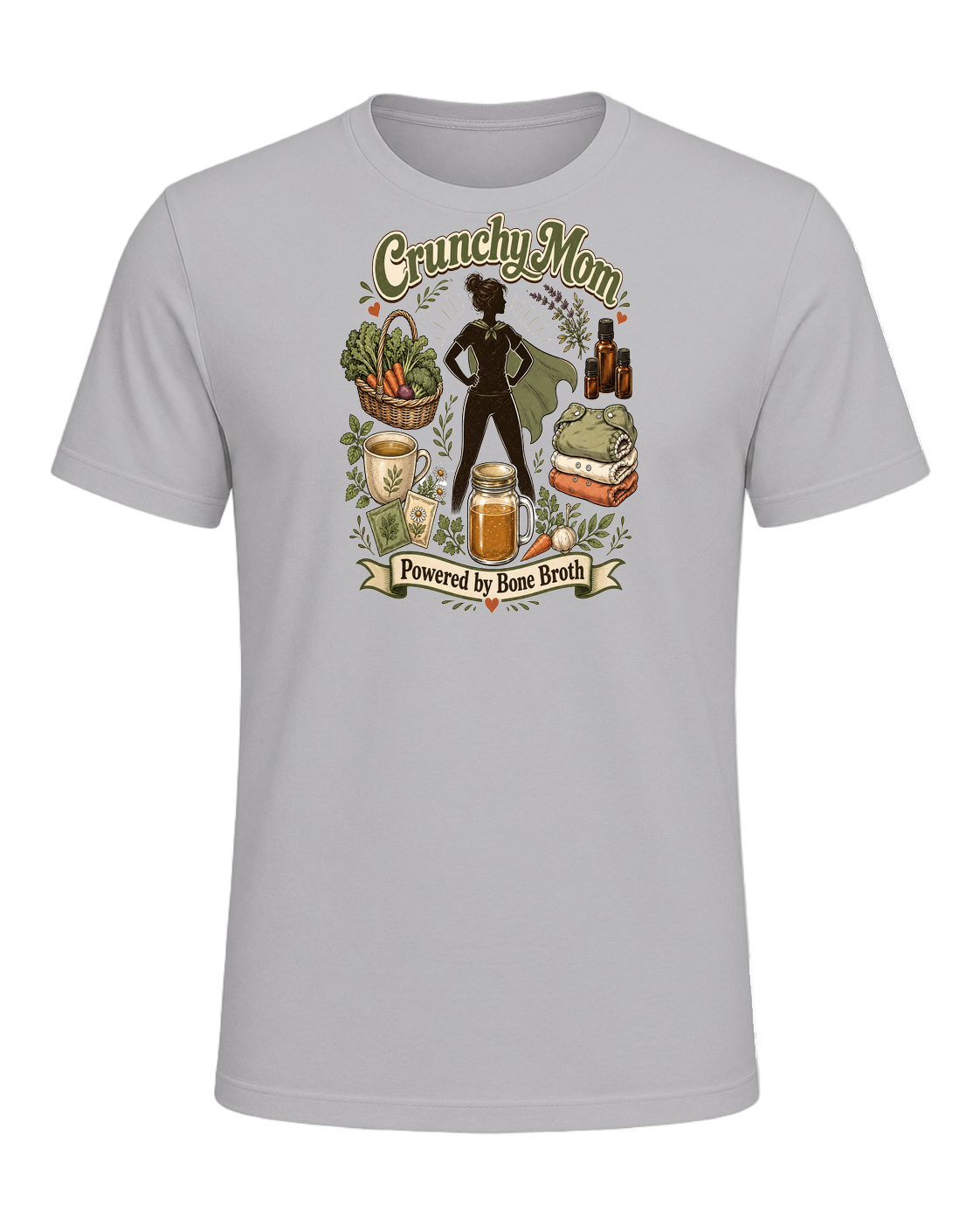 Crunchy Mom — Athletic Heather