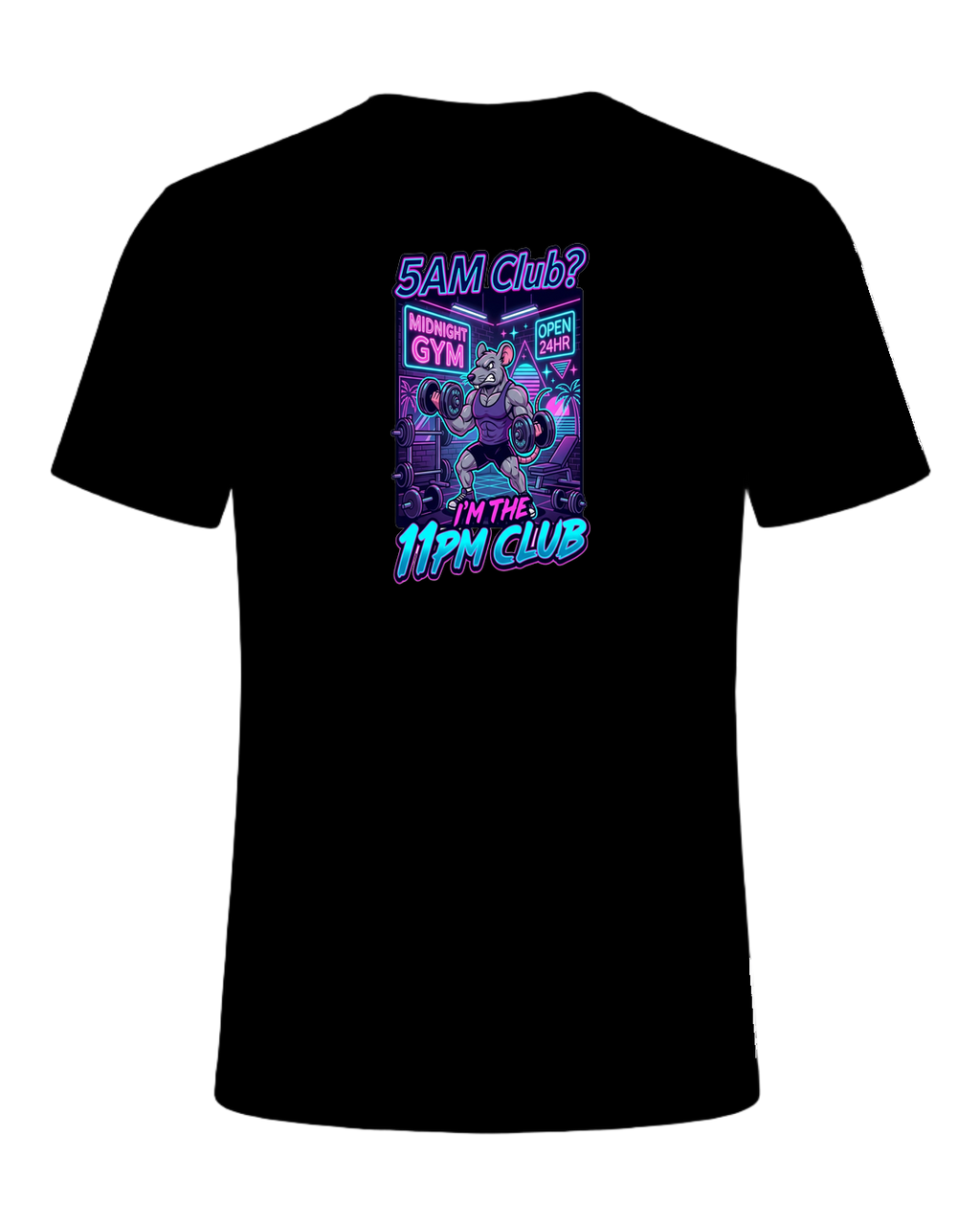 Gym Rat Night Owl — Black