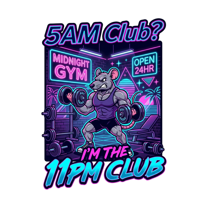5AM Club? I'm the 11PM Club — Cyberpunk Gym