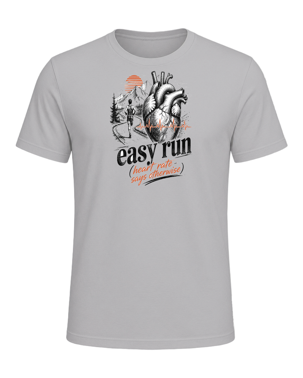 easy run (heart rate says otherwise) — Athletic Heather