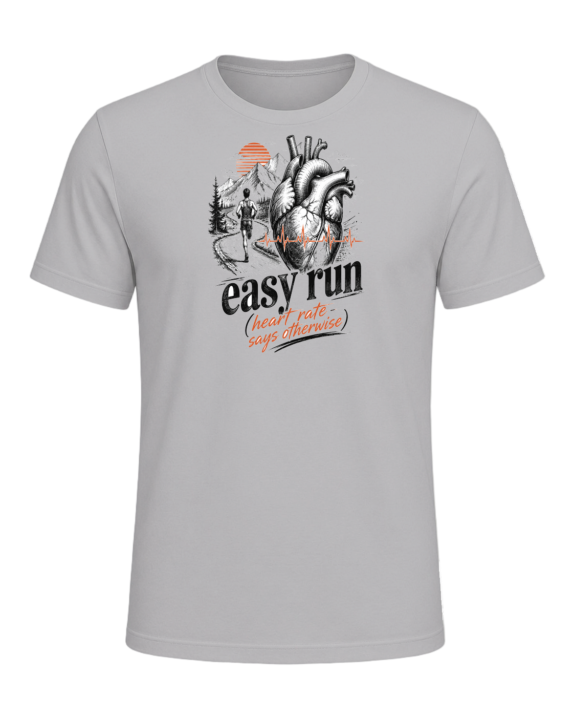 easy run (heart rate says otherwise) — Athletic Heather