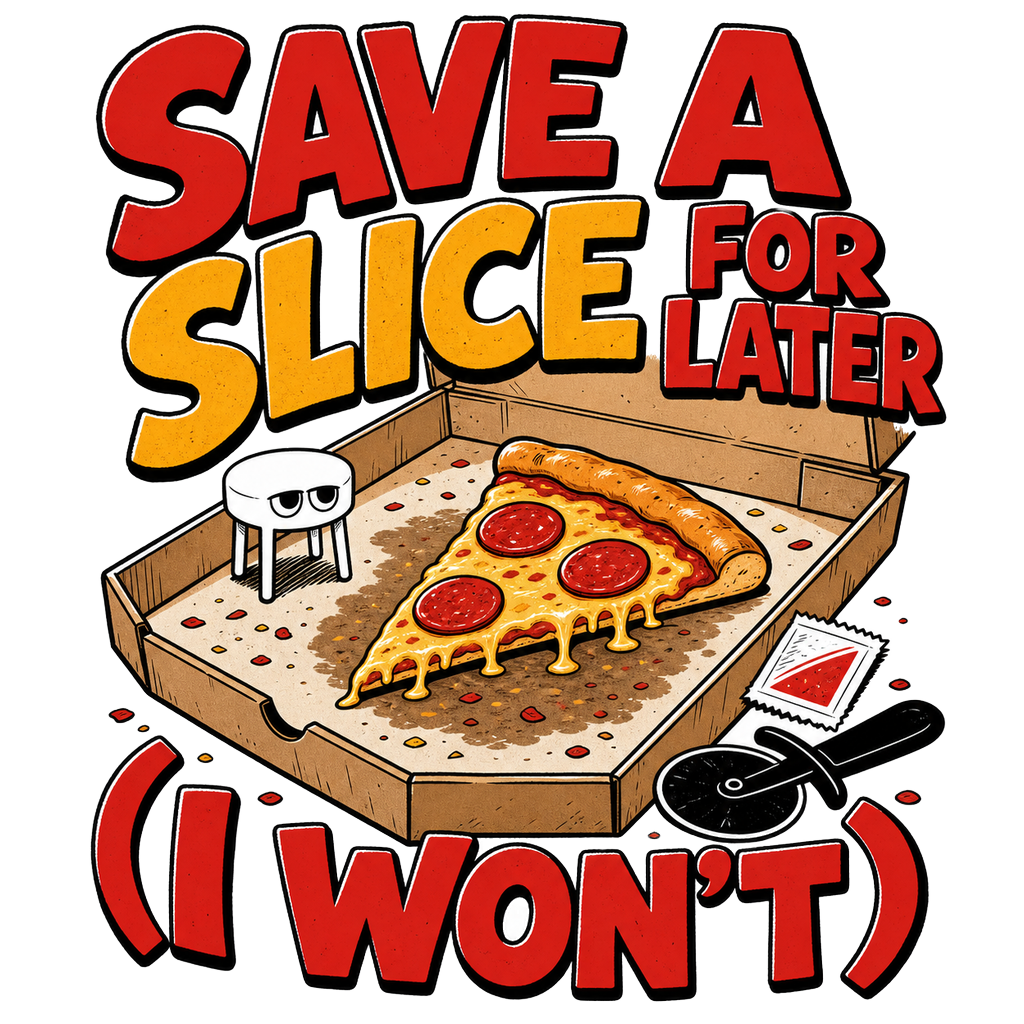 SAVE A SLICE FOR LATER (I WON'T)