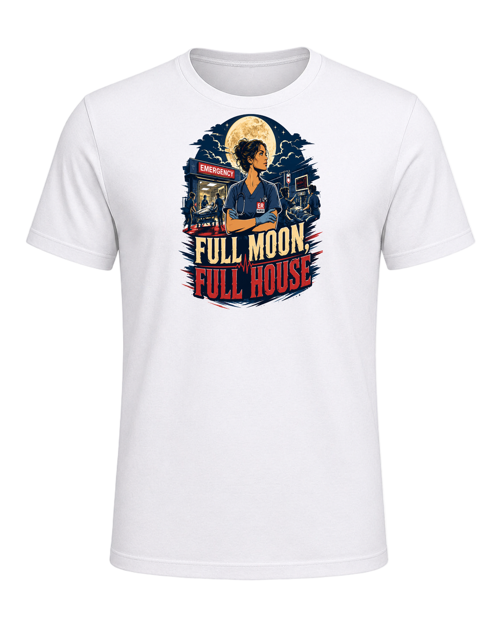 FULL MOON, FULL HOUSE — White
