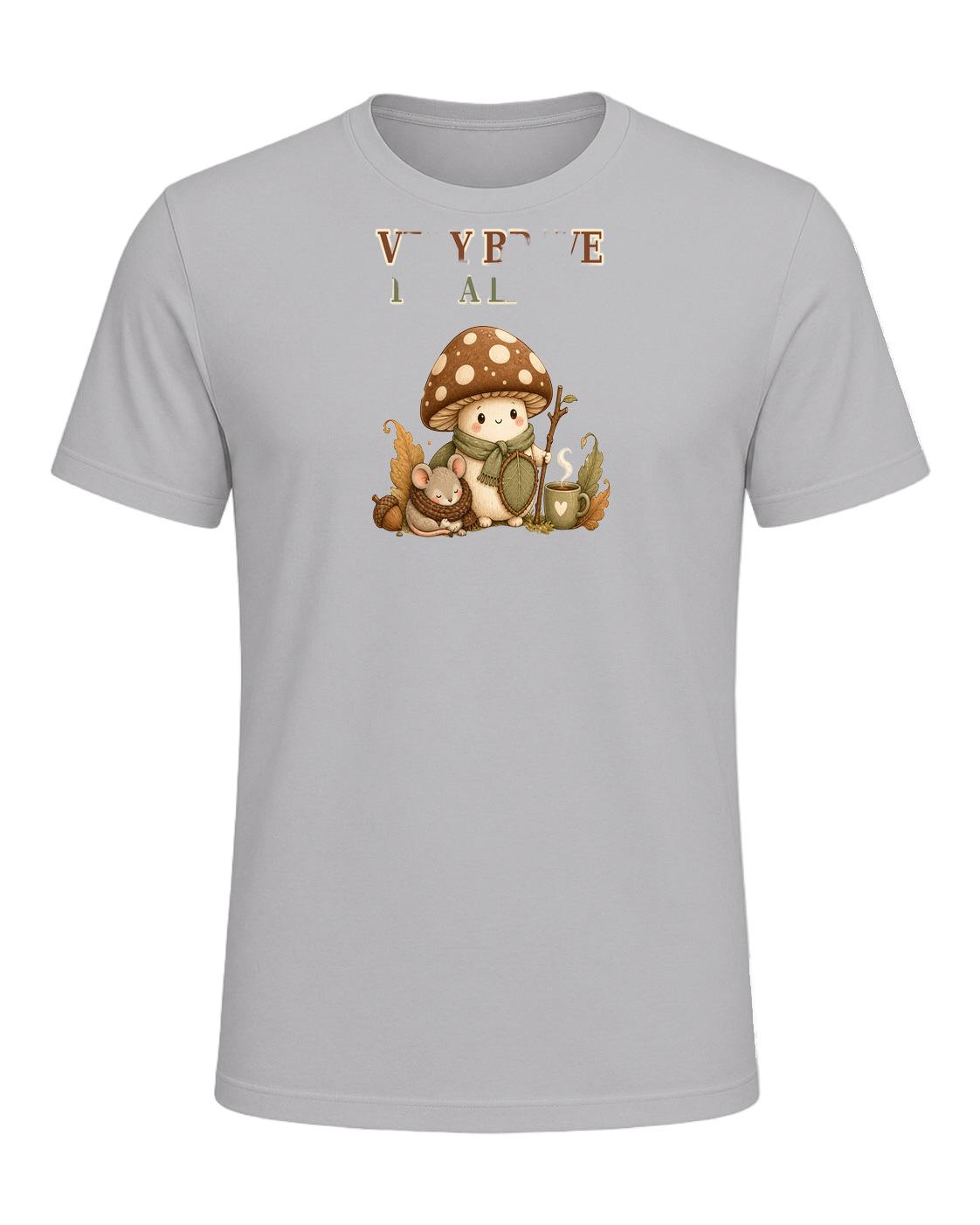 VERY BRAVE FOR A LITTLE MUSHROOM — Athletic Heather