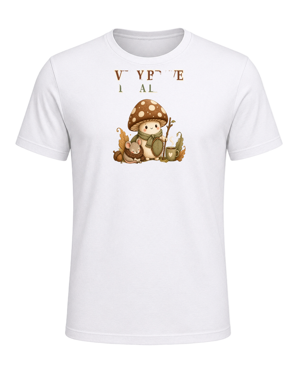 VERY BRAVE FOR A LITTLE MUSHROOM — White