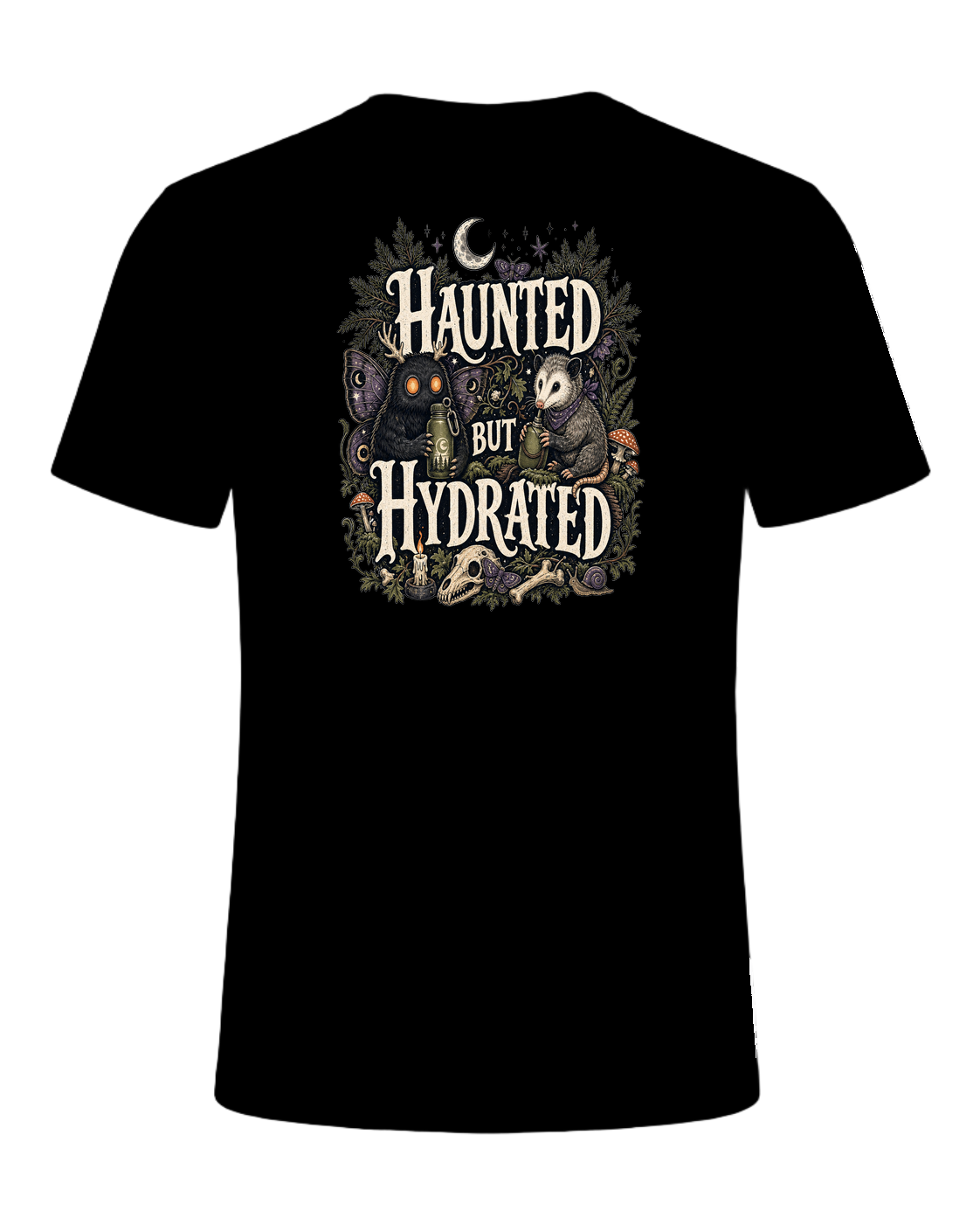 HAUNTED BUT HYDRATED — Black