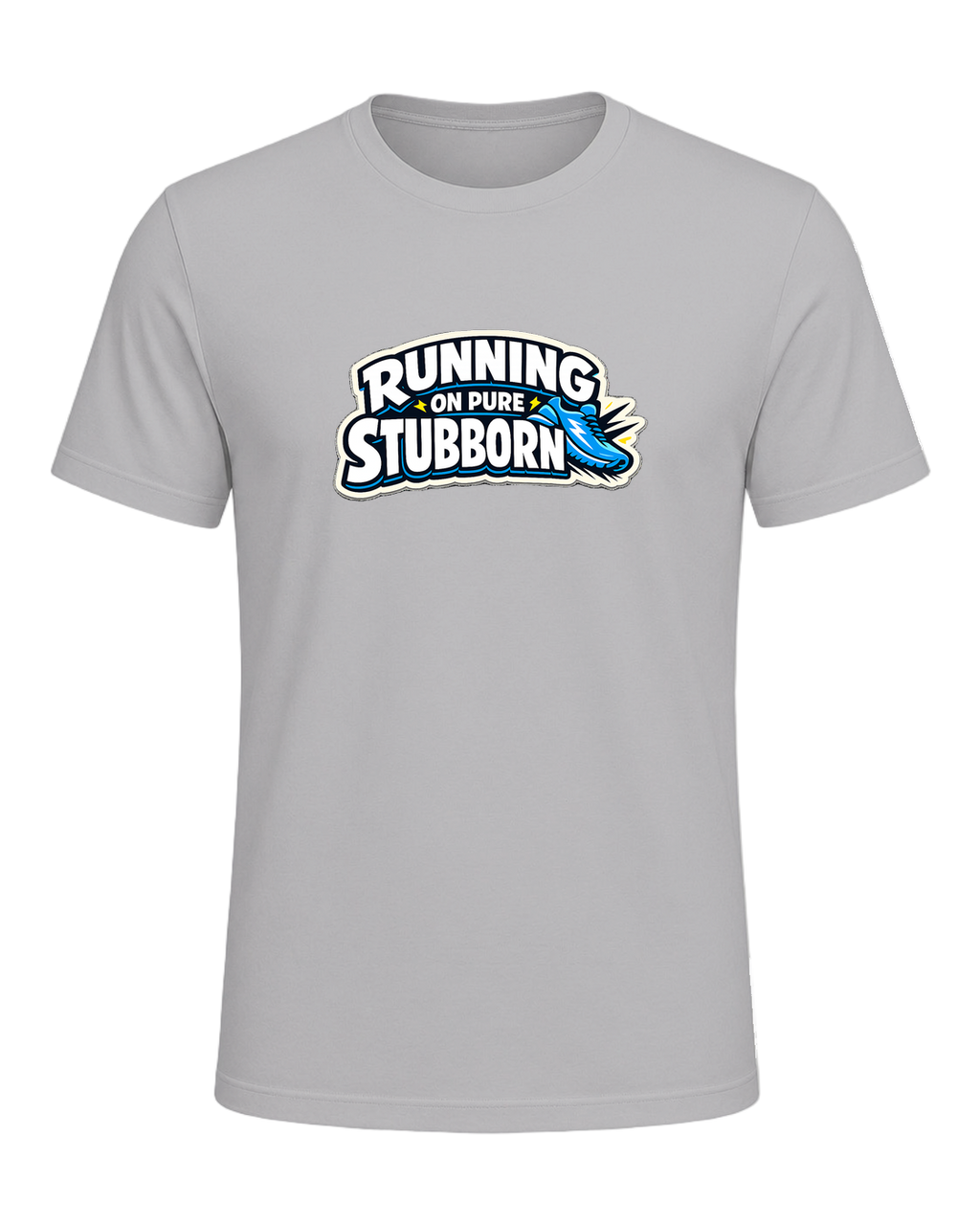 Running On Pure Stubborn Tee — Athletic Heather