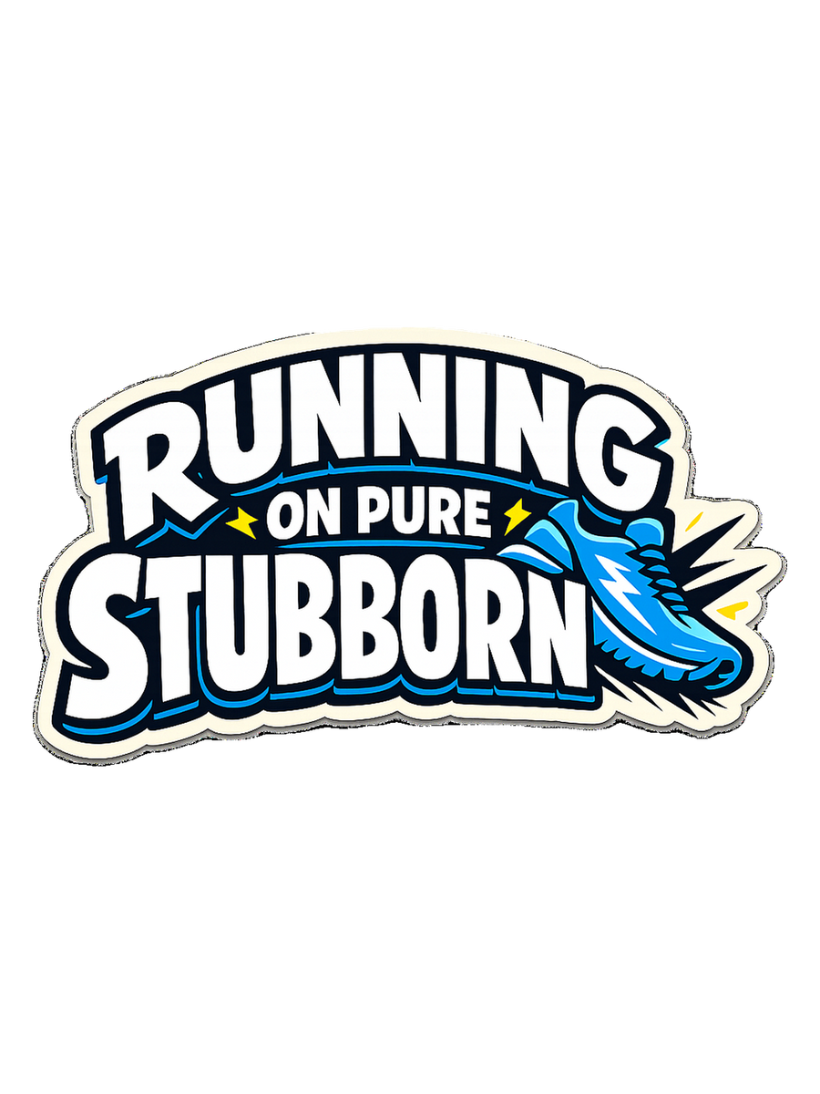 Marathon Runner T-Shirt — Running on Pure Stubborn