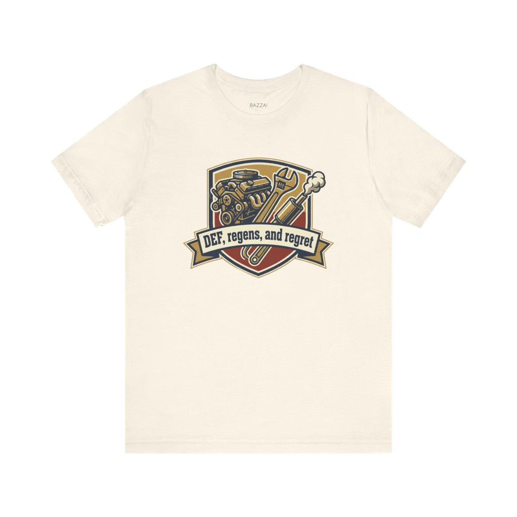 Diesel Mechanic T-Shirt — DEF, Regens, and Regret — t-shirt design