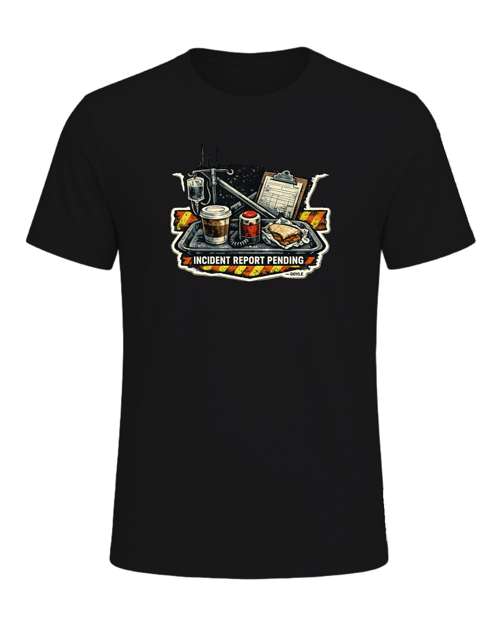 Lunch Break Incident Report Pending Tee — Dark Grey Heather
