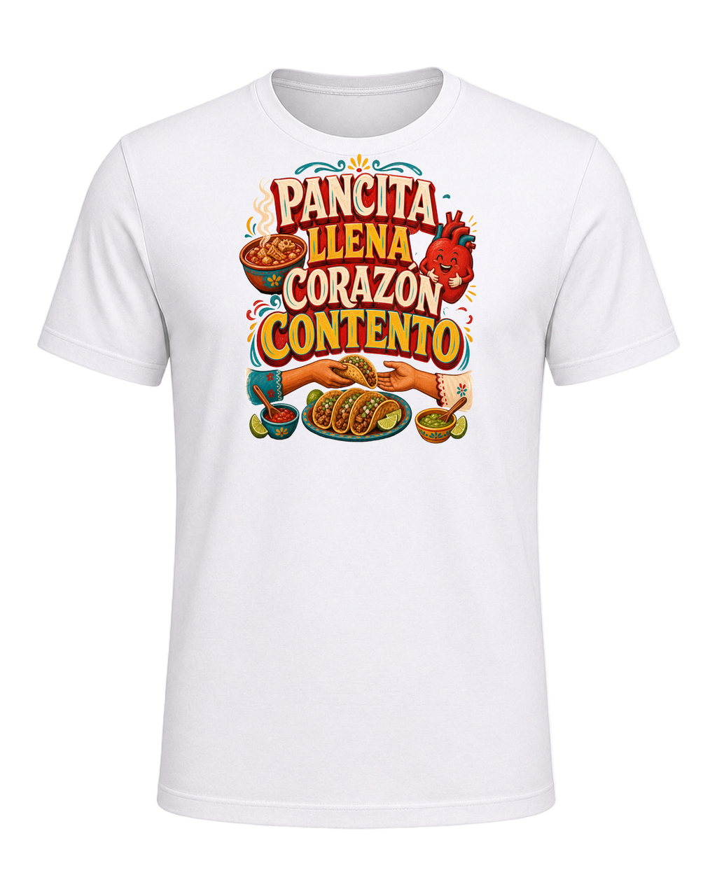 PANCITA LLENA CORAZÓN CONTENTO — White