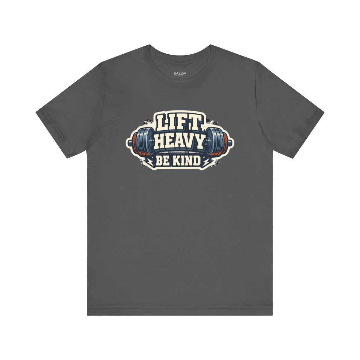 Gym Lover T-Shirt — Train Heavy, Stay Kind — t-shirt design by Reggie