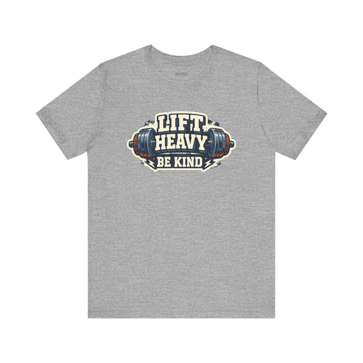 Gym Lover T-Shirt — Train Heavy, Stay Kind — t-shirt design by Reggie