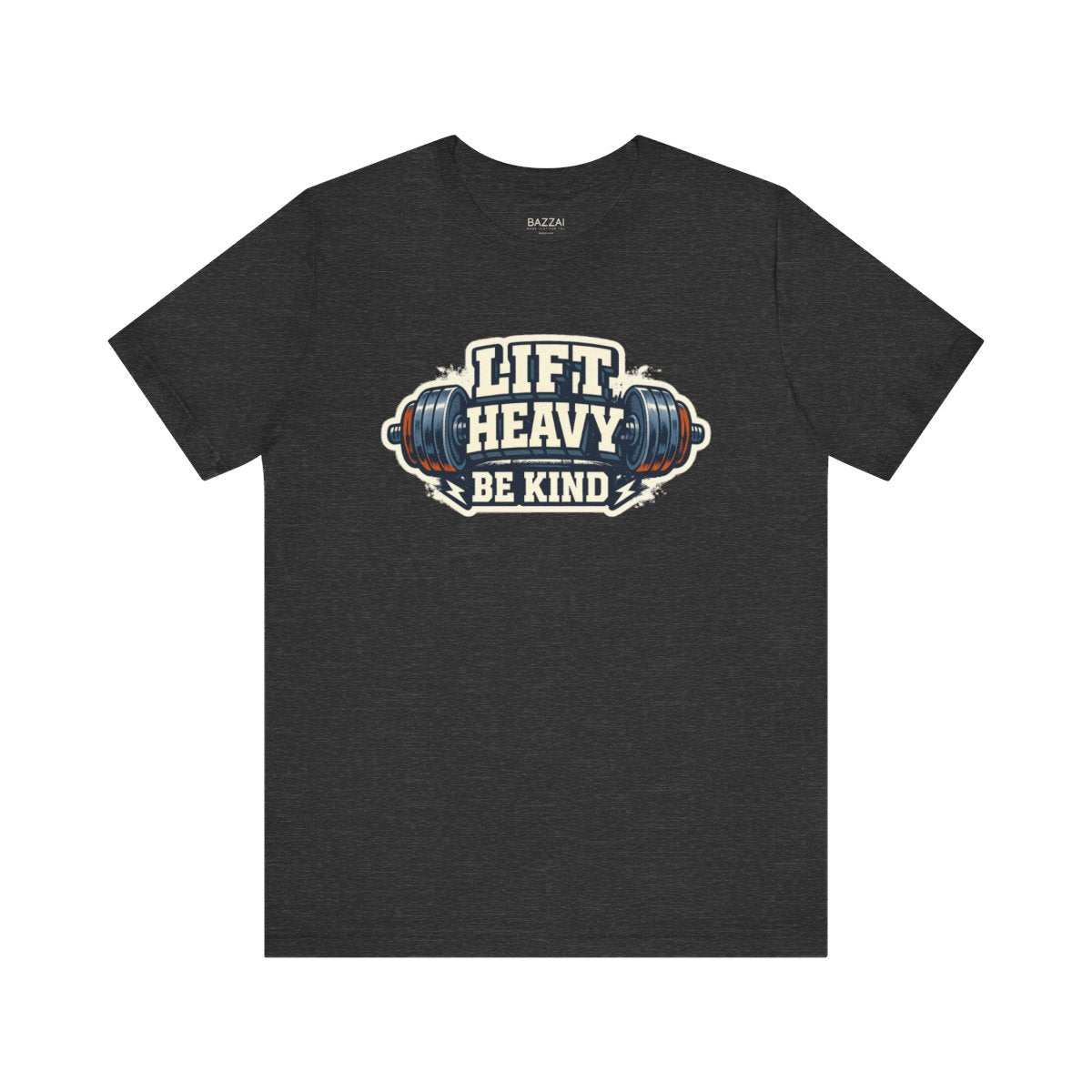 Gym Lover T-Shirt — Train Heavy, Stay Kind — t-shirt design by Reggie