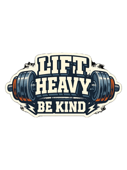 A bold barbell gym tee for lifters who train heavy and keep the room kind.