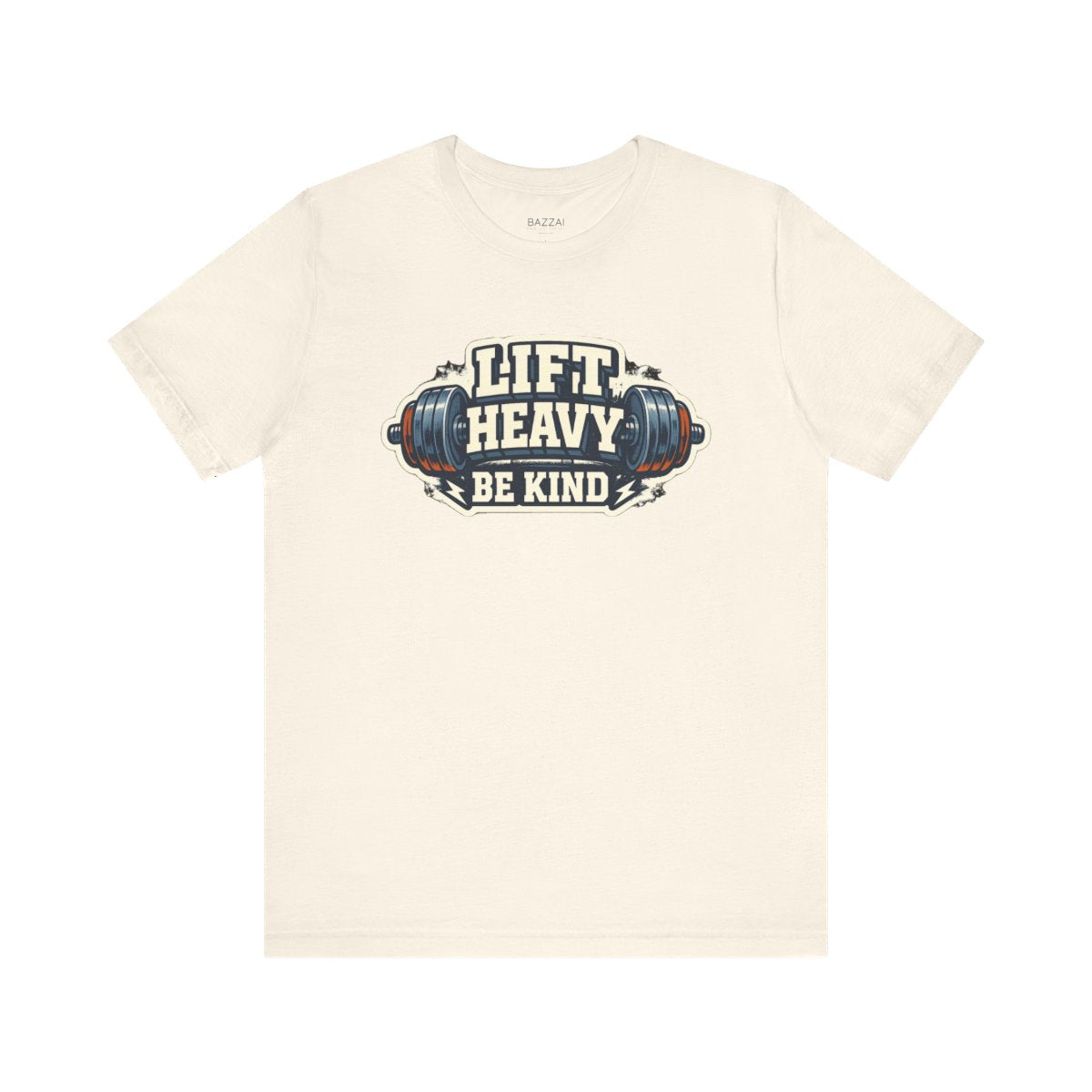 Gym Lover T-Shirt — Train Heavy, Stay Kind — t-shirt design by Reggie