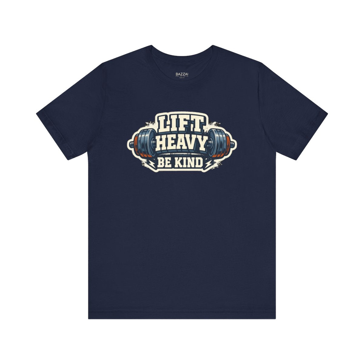 Gym Lover T-Shirt — Train Heavy, Stay Kind — t-shirt design by Reggie