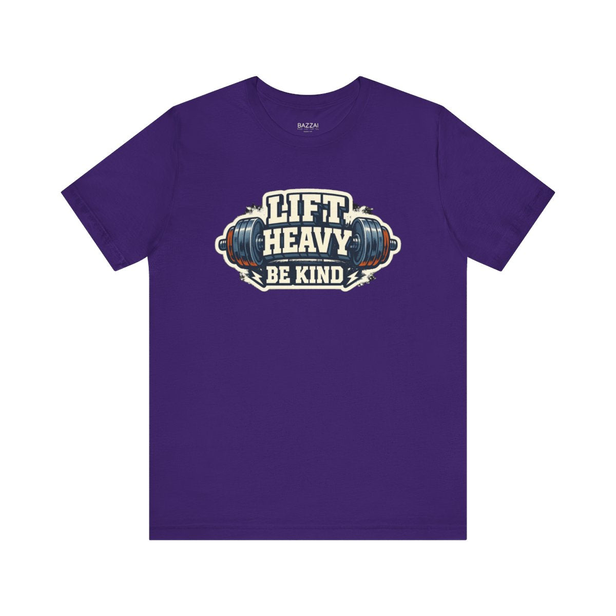 Gym Lover T-Shirt — Train Heavy, Stay Kind — t-shirt design by Reggie