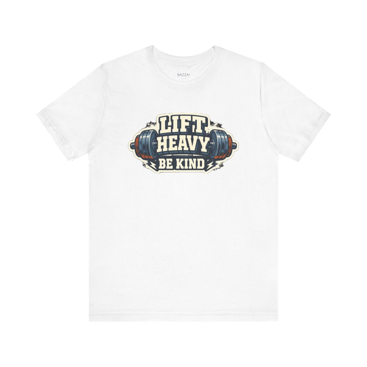 Gym Lover T-Shirt — Train Heavy, Stay Kind — t-shirt design by Reggie
