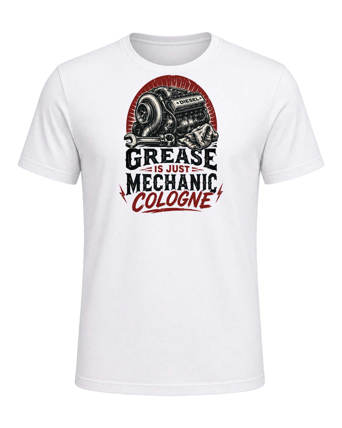 Grease is just mechanic cologne — White