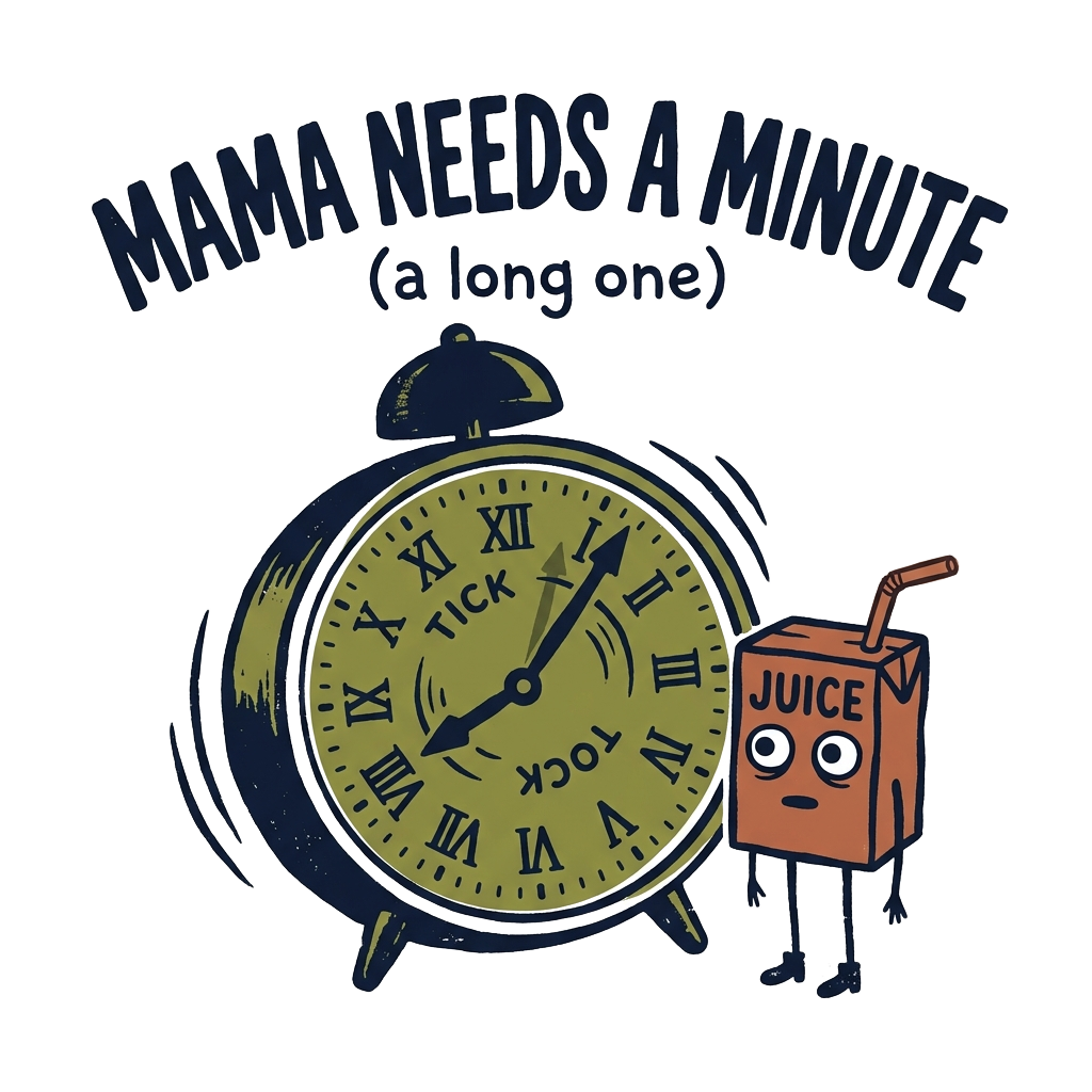 Mama needs a minute (a long one)