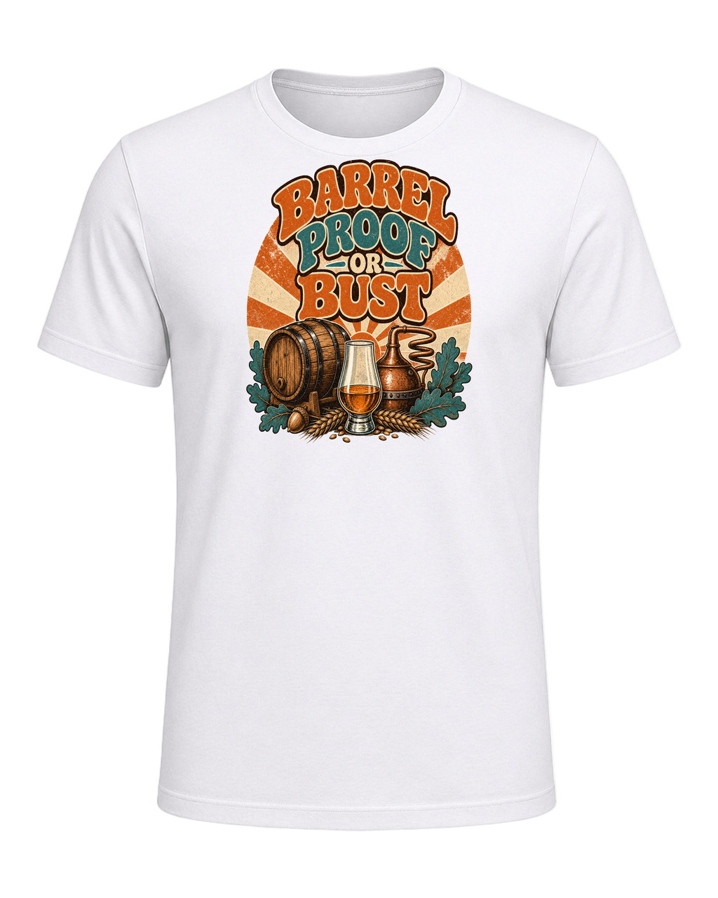 BARREL PROOF OR BUST — White
