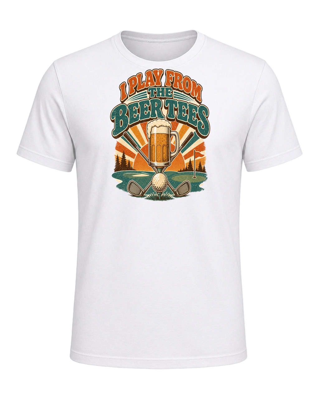 I PLAY FROM THE BEER TEES — White