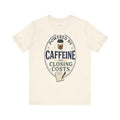 Loan Officer Gift T-Shirt — Powered by Caffeine and Closing Costs — mortgage t-shirt design