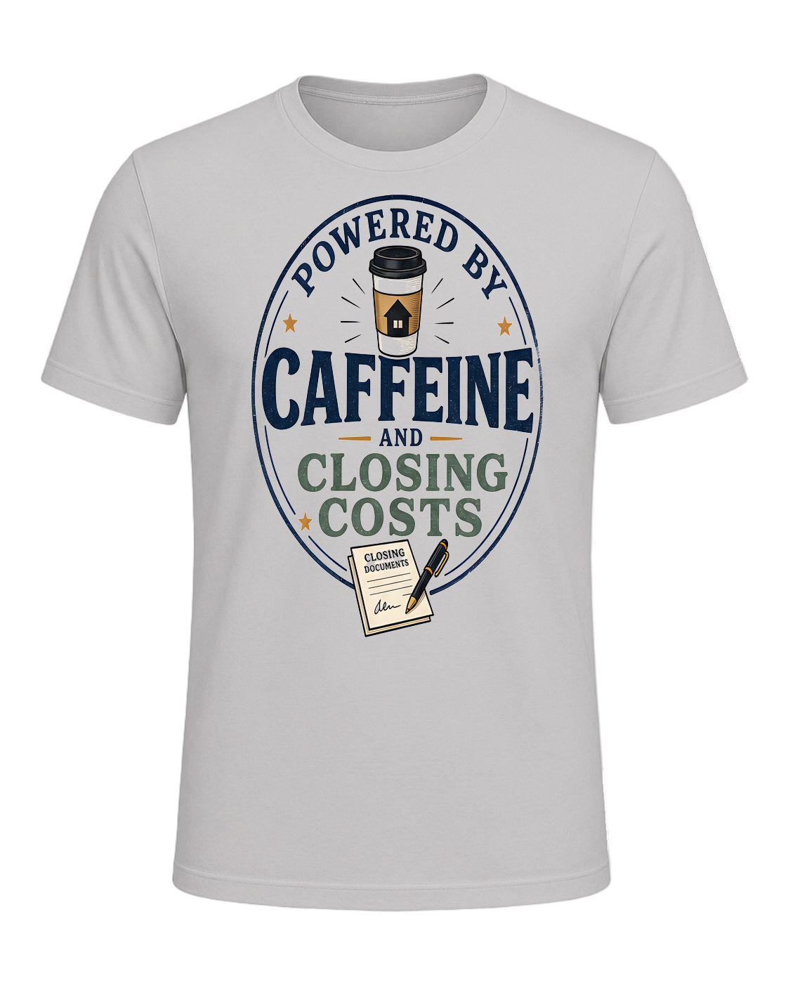 POWERED BY CAFFEINE AND CLOSING COSTS — Silver