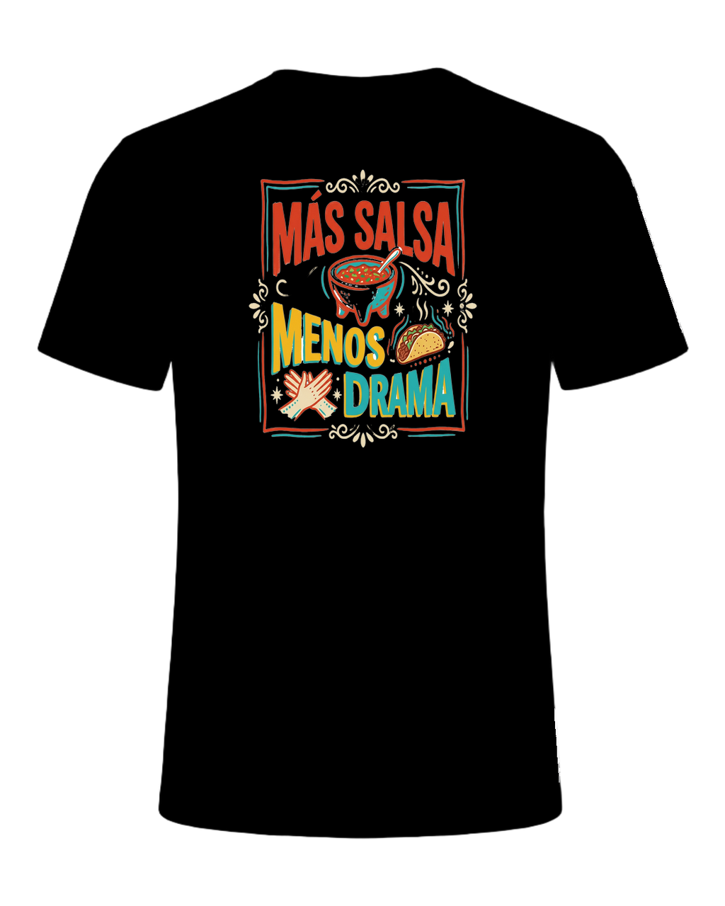 MÁS SALSA MENOS DRAMA — Black