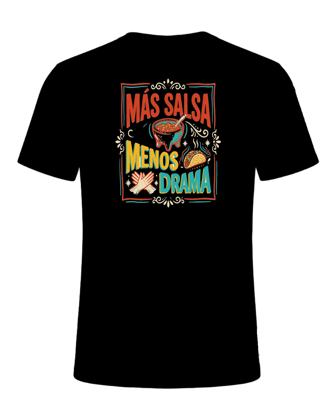 MÁS SALSA MENOS DRAMA — Black
