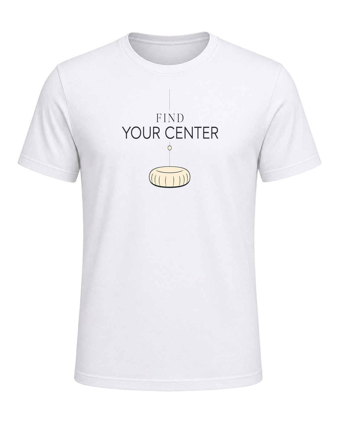 FIND YOUR CENTER — White