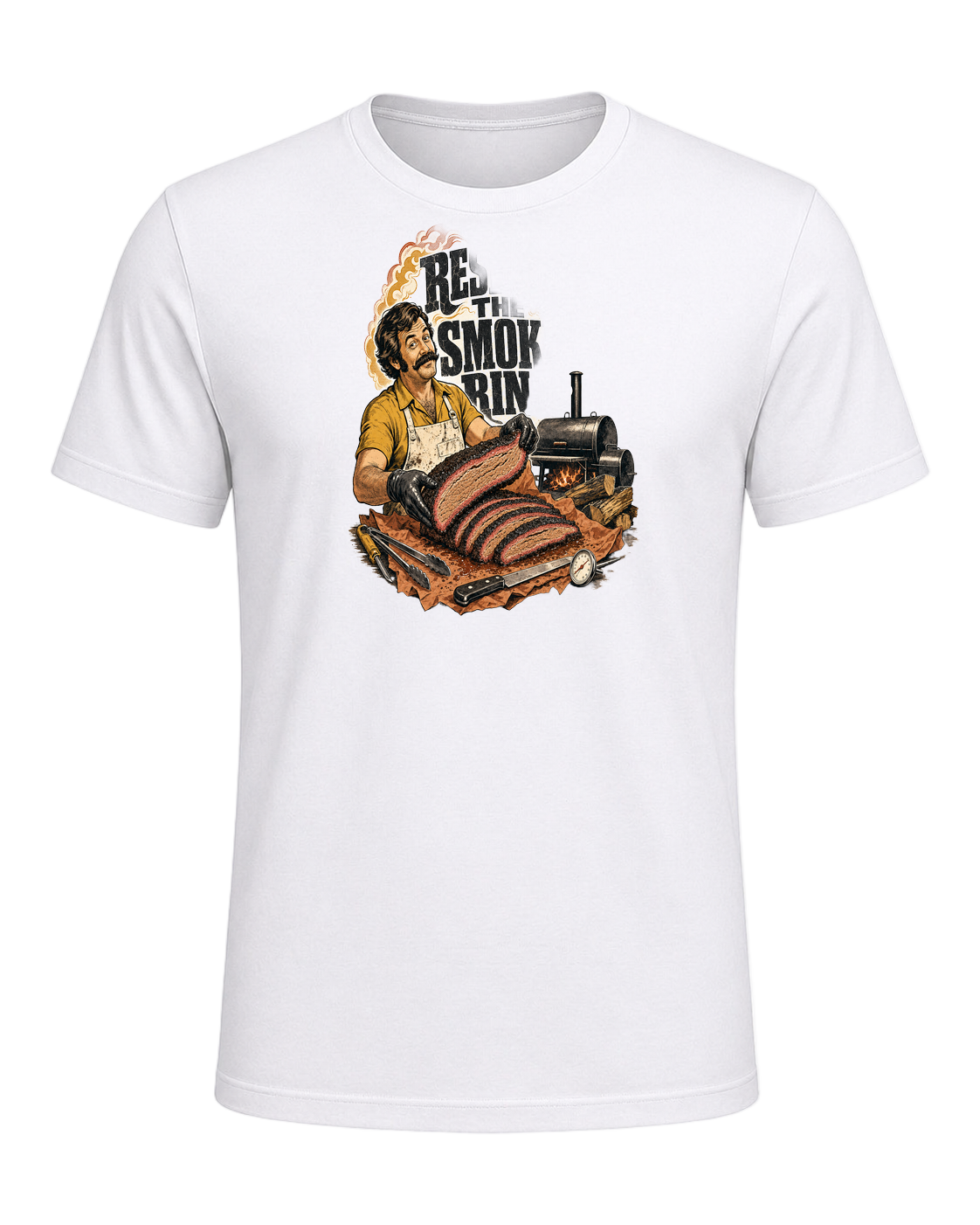RESPECT THE SMOKE RING — White