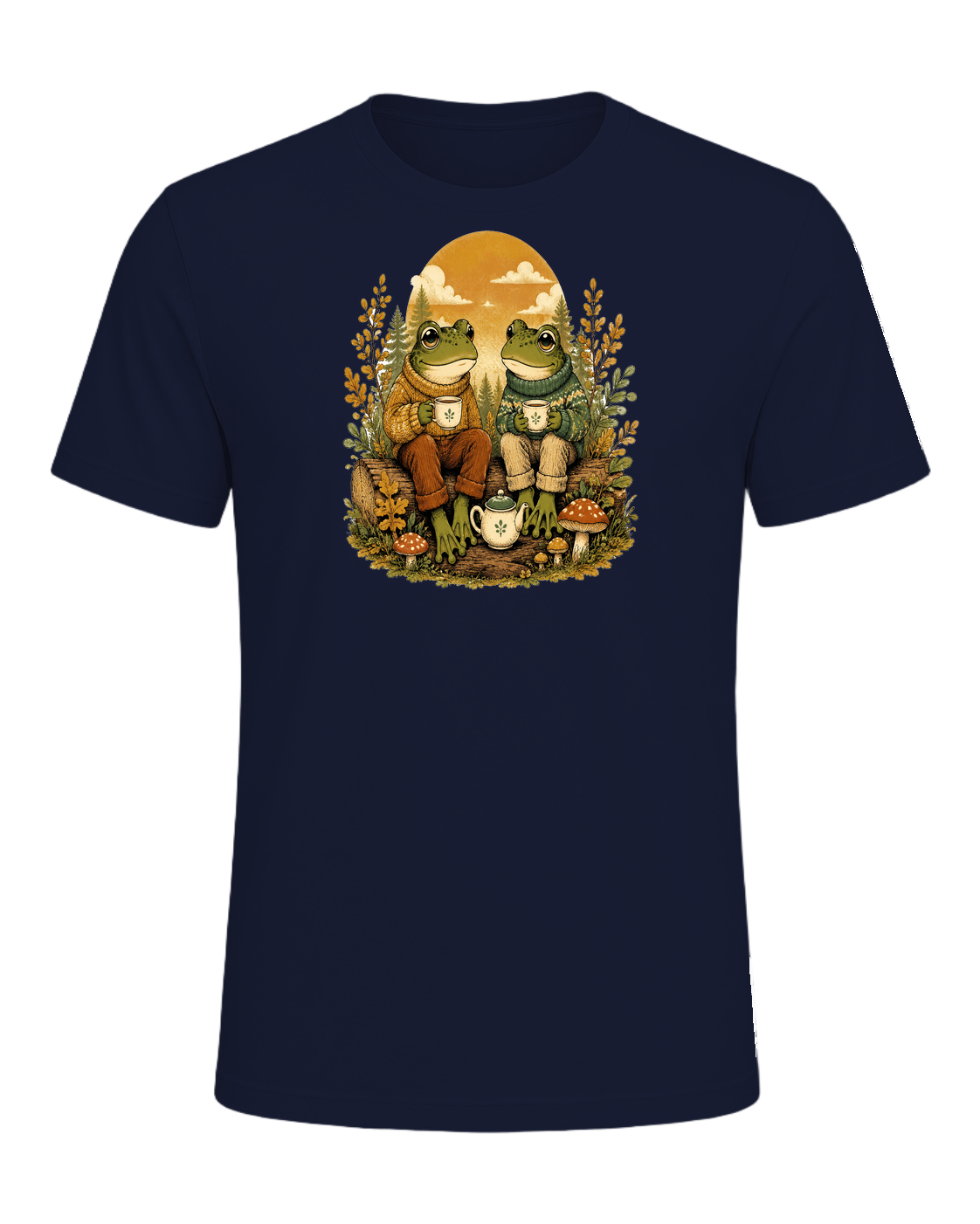 Cozy Frog Friends — Navy