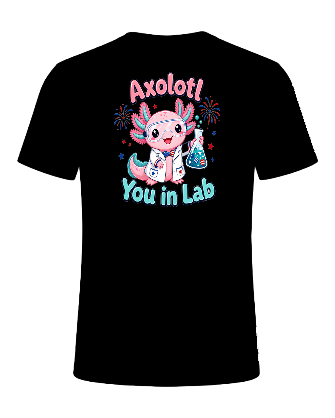 Axolotl Scientist — Black