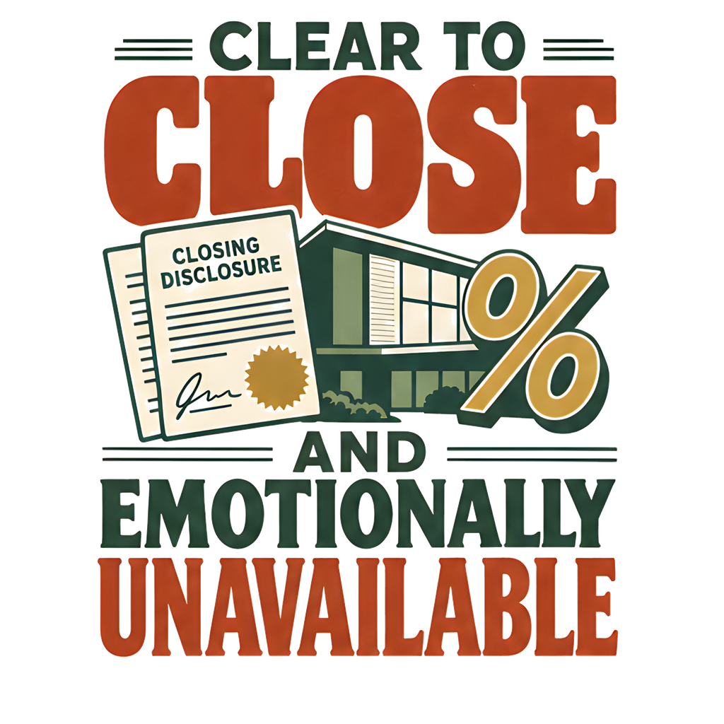 CLEAR TO CLOSE AND EMOTIONALLY UNAVAILABLE