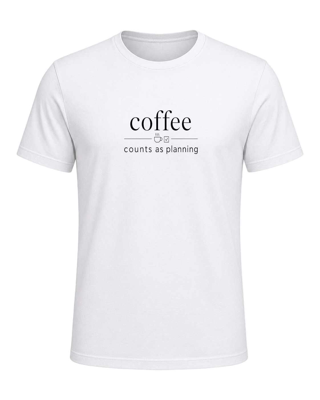coffee counts as planning — White