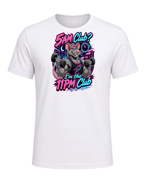 Gym Rat Night Owl — White