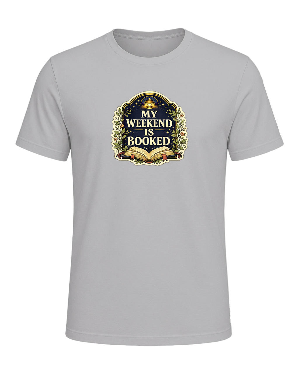 A cozy vintage library tee for readers whose weekend plans are already booked. — Athletic Heather
