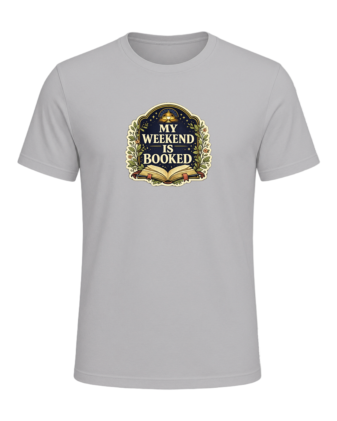 A cozy vintage library tee for readers whose weekend plans are already booked. — Athletic Heather