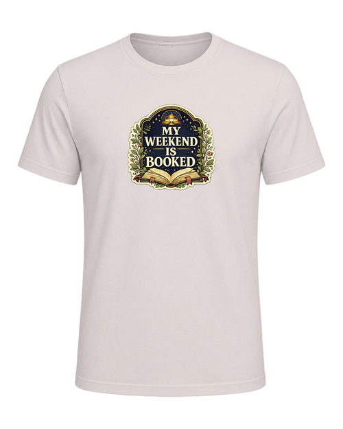 A cozy vintage library tee for readers whose weekend plans are already booked. — Heather Dust