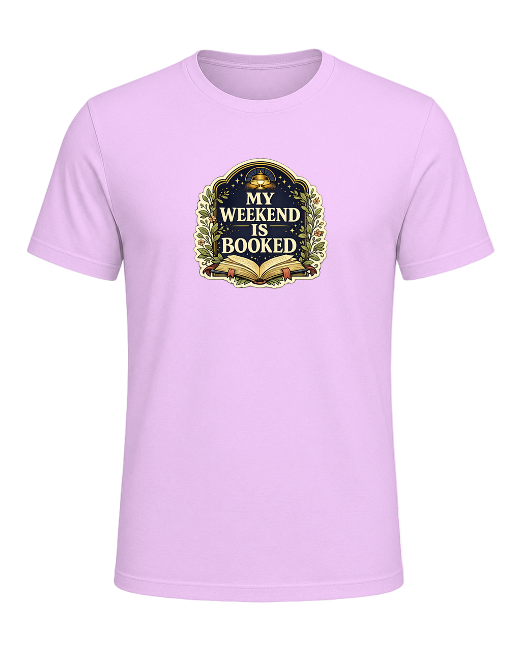 A cozy vintage library tee for readers whose weekend plans are already booked. — Heather Prism Lilac