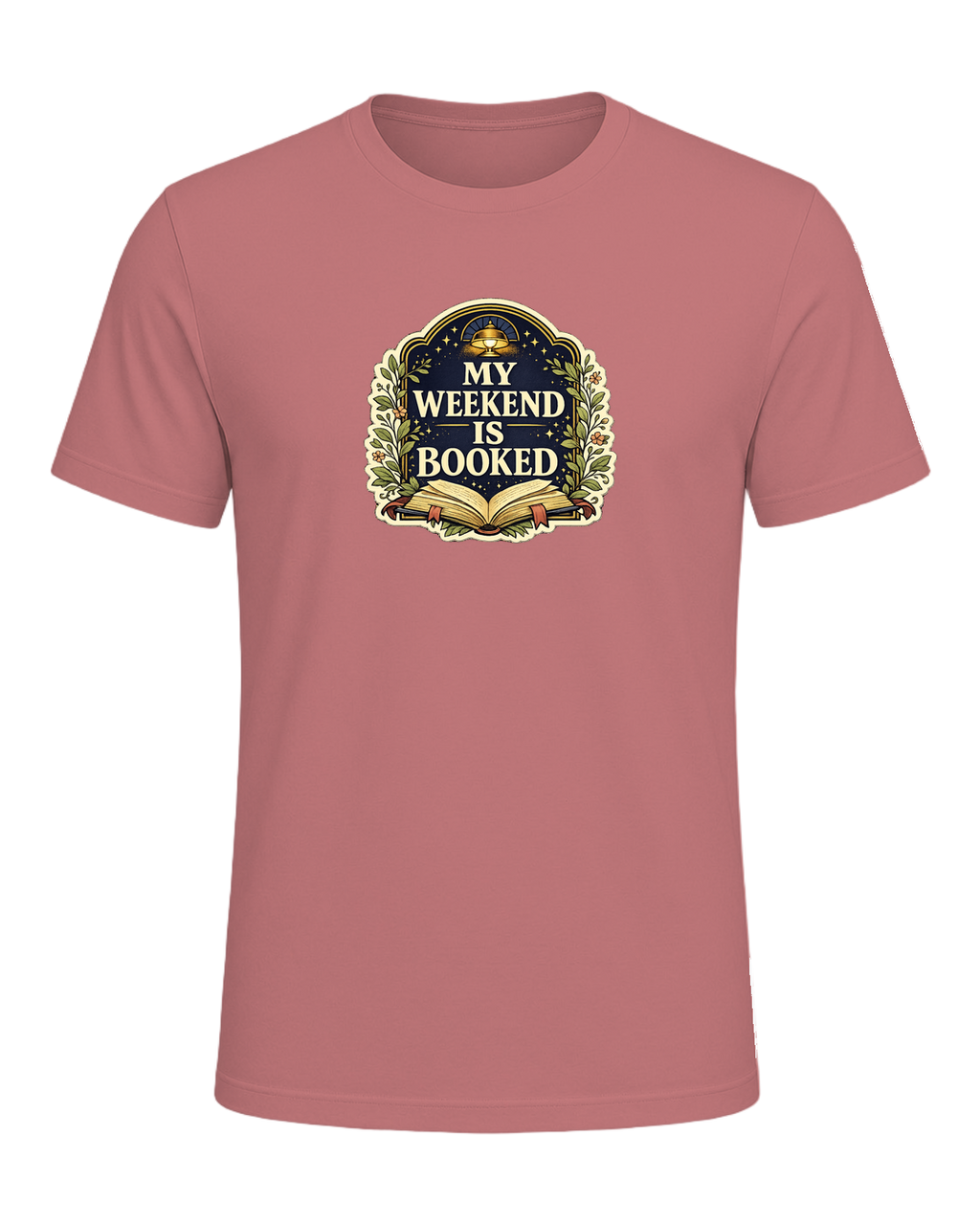 A cozy vintage library tee for readers whose weekend plans are already booked. — Mauve