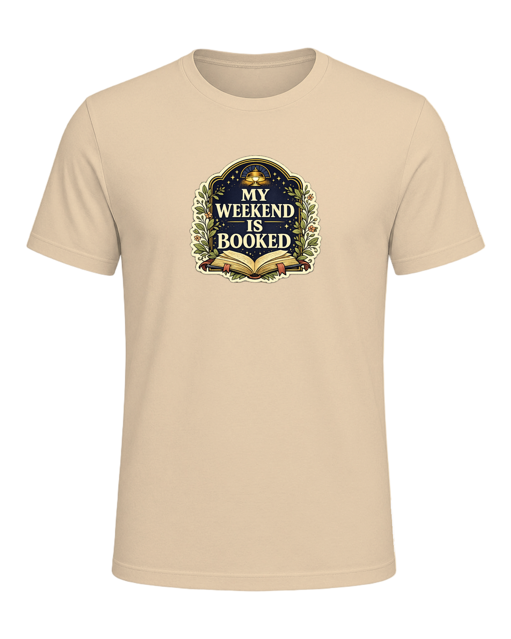 A cozy vintage library tee for readers whose weekend plans are already booked. — Soft Cream