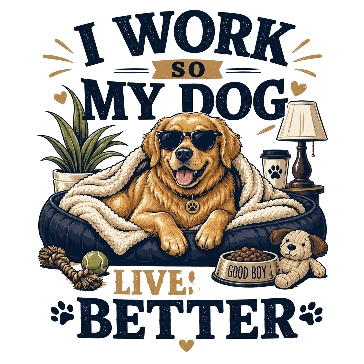 I WORK SO MY DOG LIVES BETTER