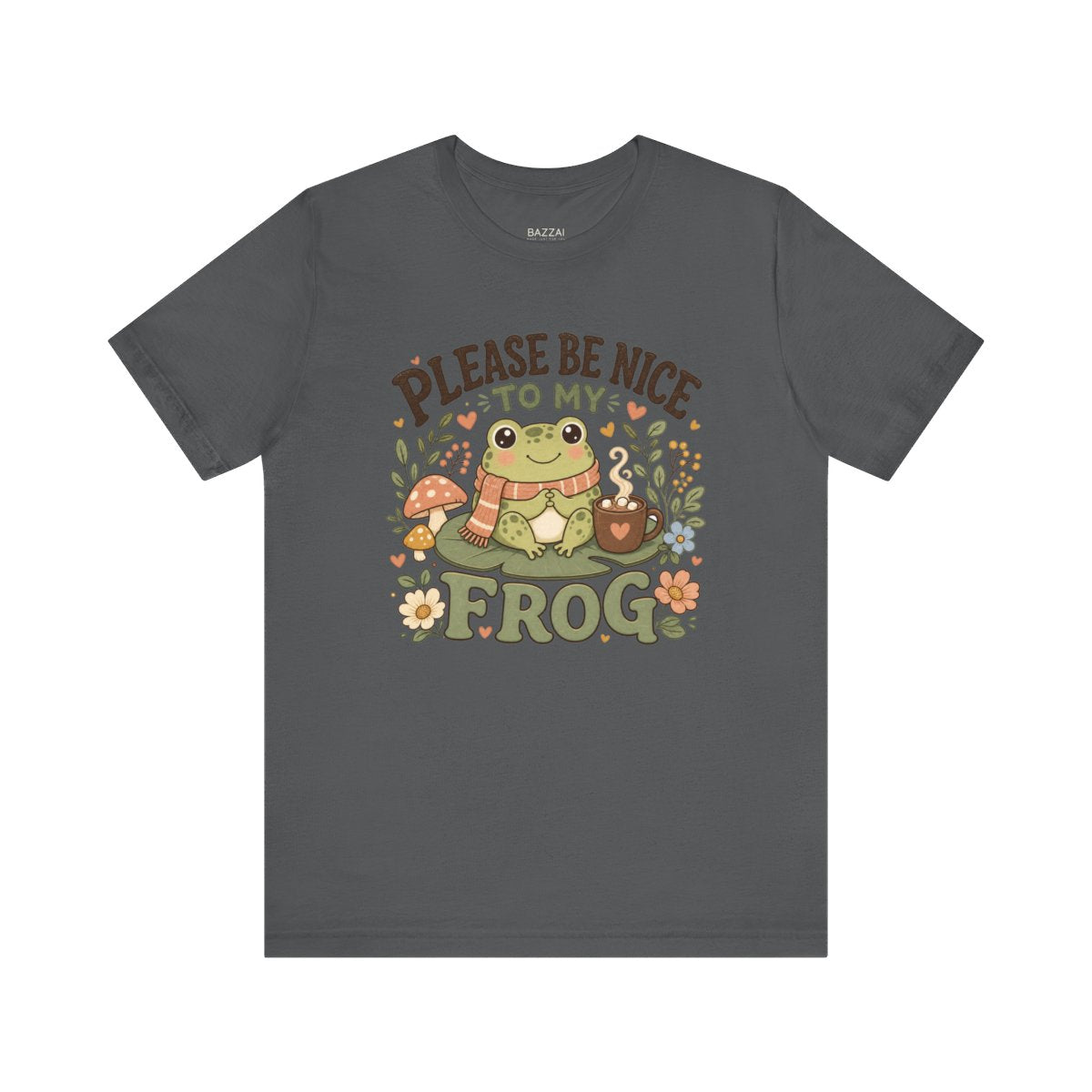 Cute Frog T-Shirt — Please Be Nice to My Frog — frogs t-shirt design