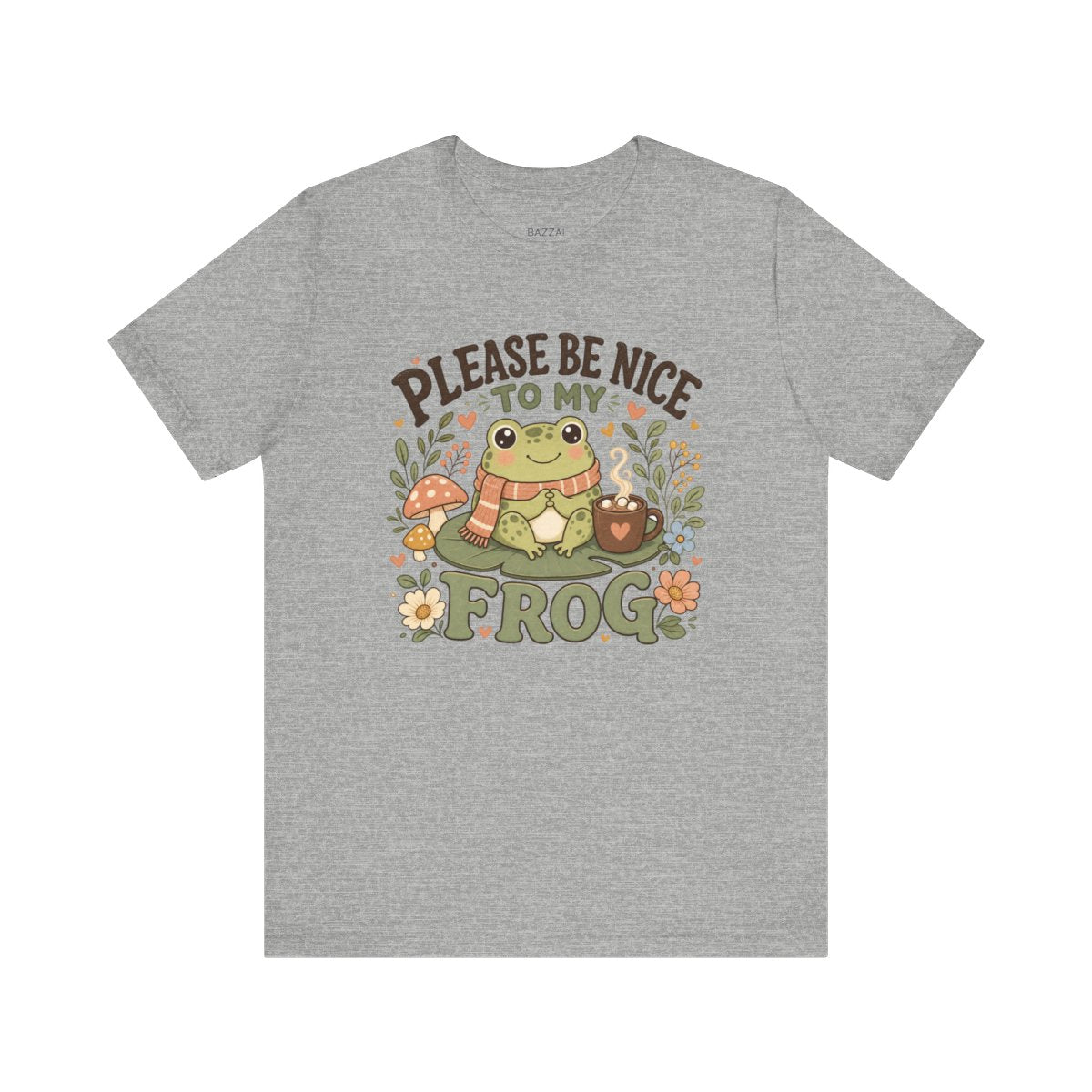Cute Frog T-Shirt — Please Be Nice to My Frog — frogs t-shirt design