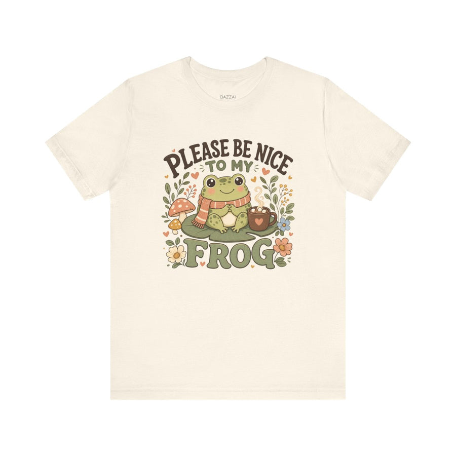 Cute Frog T-Shirt — Please Be Nice to My Frog