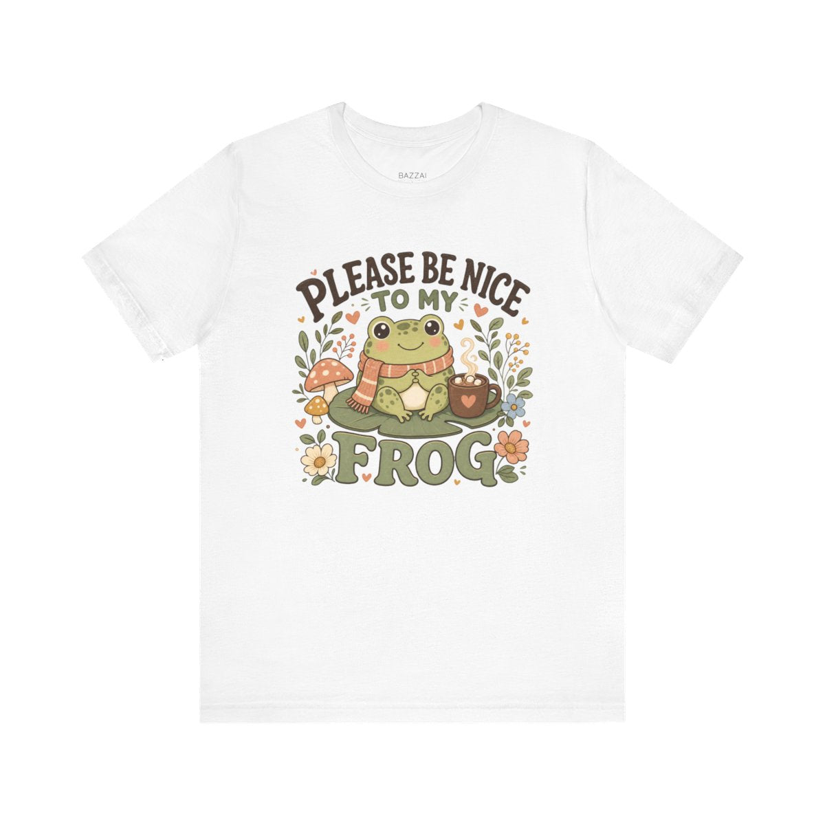 Cute Frog T-Shirt — Please Be Nice to My Frog — frogs t-shirt design