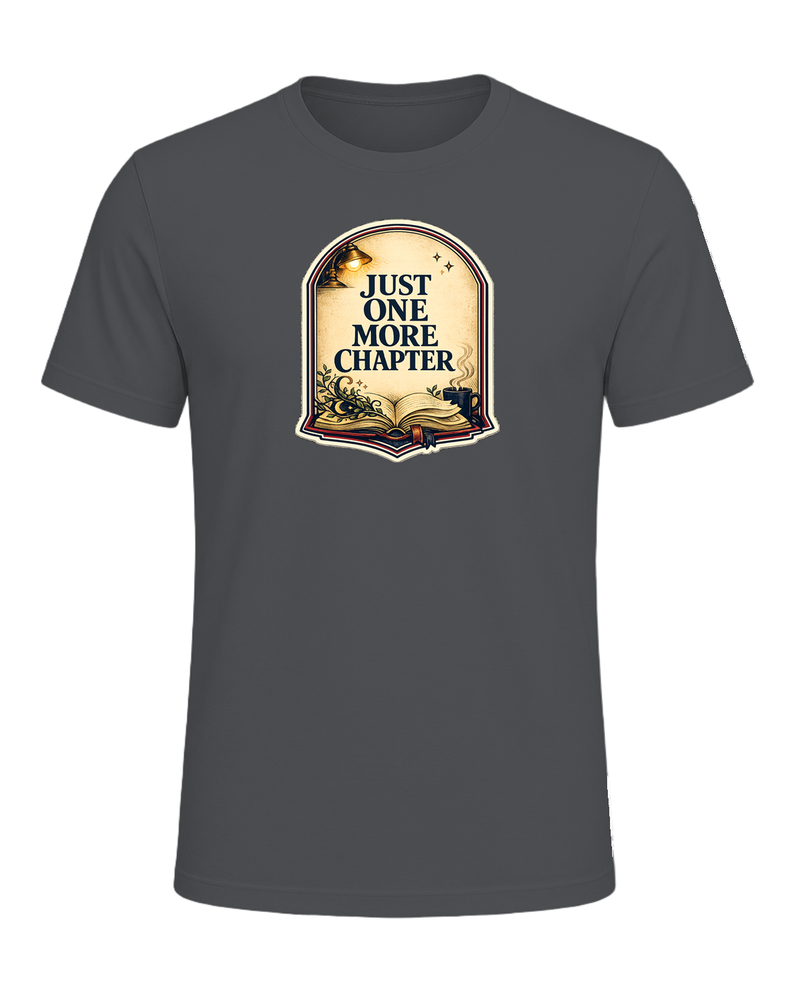 Just One More Chapter Tee — Asphalt